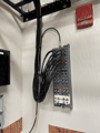 Coax and data head end, labeled and dressed.
